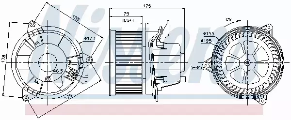 NISSENS SILNIK DMUCHAWY 87122 