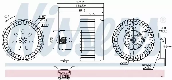 NISSENS SILNIK DMUCHAWY 87123 