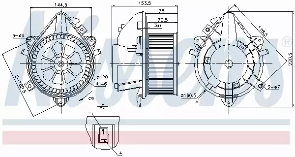 NISSENS SILNIK DMUCHAWY 87124 