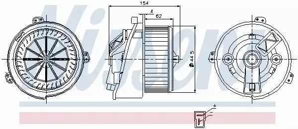 NISSENS SILNIK DMUCHAWY 87129 