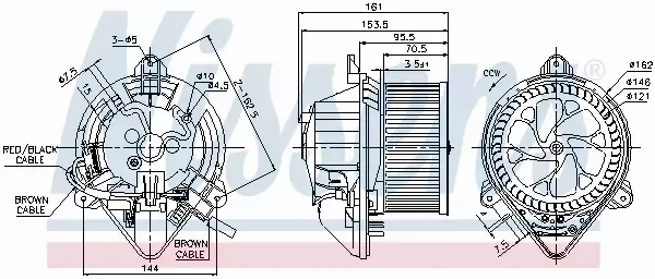 NISSENS SILNIK DMUCHAWY 87130 