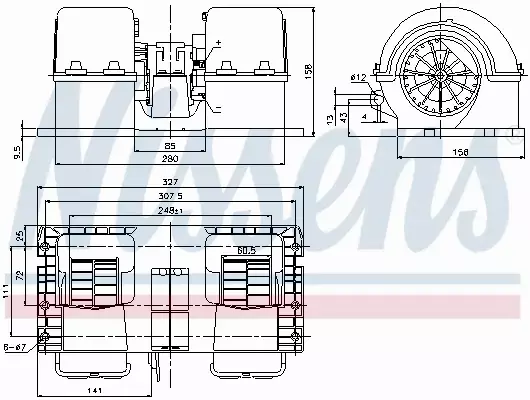 NISSENS SILNIK DMUCHAWY 87132 