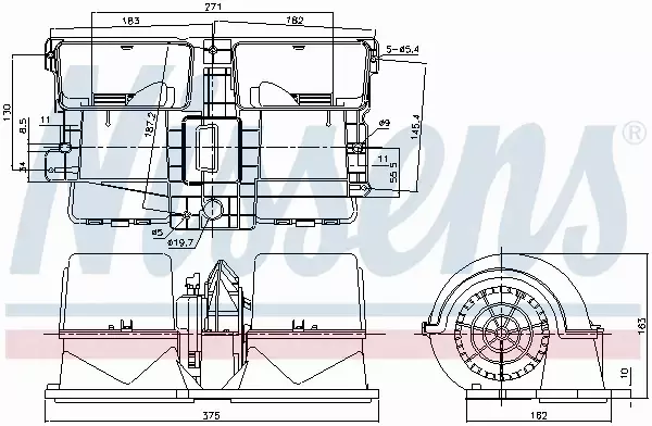 NISSENS SILNIK DMUCHAWY 87134 