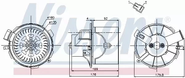 NISSENS SILNIK DMUCHAWY 87138 