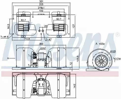 NISSENS SILNIK DMUCHAWY 87141 