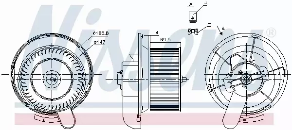 NISSENS SILNIK DMUCHAWY 87145 