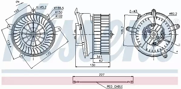 NISSENS SILNIK DMUCHAWY 87152 