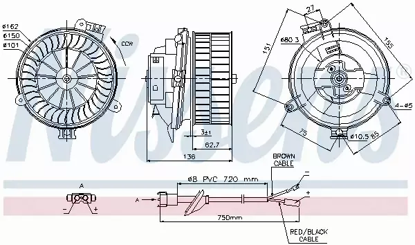 NISSENS SILNIK DMUCHAWY 87153 