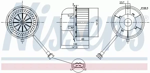 NISSENS SILNIK DMUCHAWY 87155 