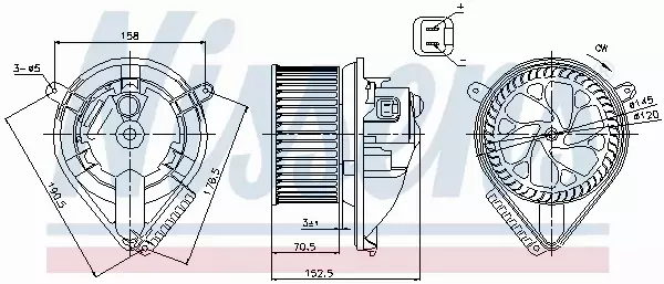 NISSENS SILNIK DMUCHAWY 87156 