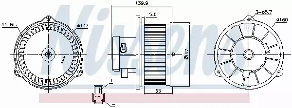 NISSENS SILNIK DMUCHAWY 87160 