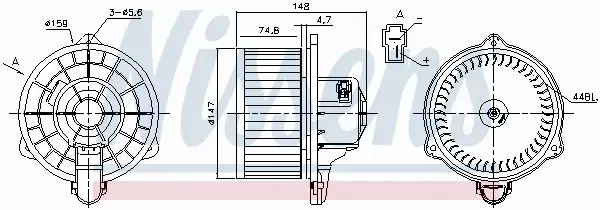 NISSENS SILNIK DMUCHAWY 87161 