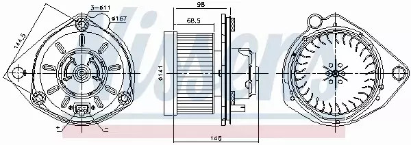 NISSENS SILNIK DMUCHAWY 87168 