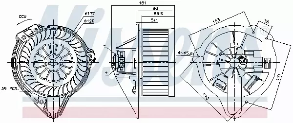 NISSENS SILNIK DMUCHAWY 87170 