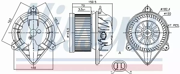 NISSENS SILNIK DMUCHAWY 87173 