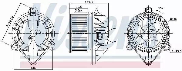 NISSENS SILNIK DMUCHAWY 87174 