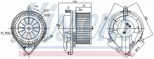 NISSENS SILNIK DMUCHAWY 87175 