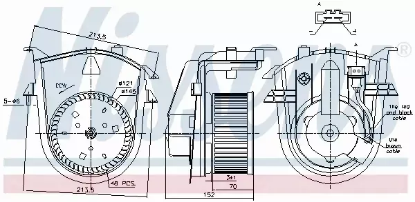 NISSENS SILNIK DMUCHAWY 87176 