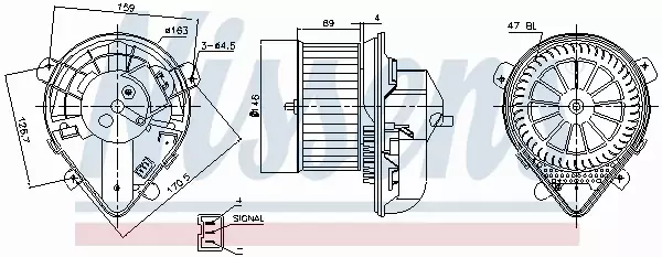 NISSENS SILNIK DMUCHAWY 87178 