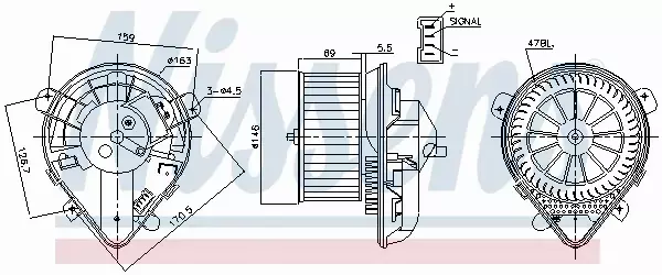 NISSENS SILNIK DMUCHAWY 87179 