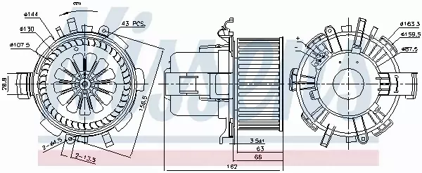 NISSENS SILNIK DMUCHAWY 87180 