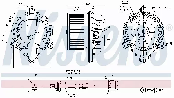 NISSENS SILNIK DMUCHAWY 87183 