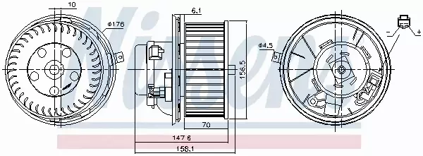 NISSENS SILNIK DMUCHAWY 87187 