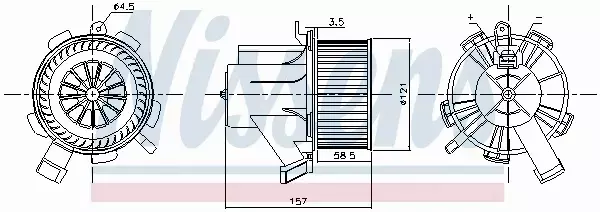 NISSENS SILNIK DMUCHAWY 87208 