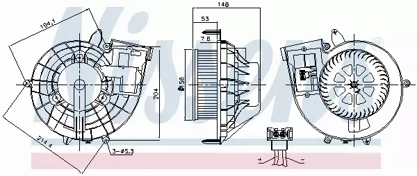 NISSENS SILNIK DMUCHAWY 87210 