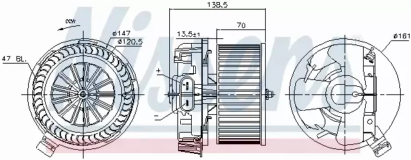 NISSENS SILNIK DMUCHAWY 87214 