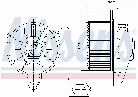 NISSENS SILNIK DMUCHAWY 87221 