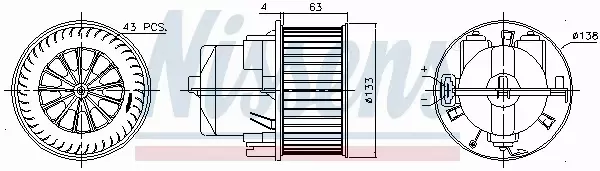 NISSENS SILNIK DMUCHAWY 87223 