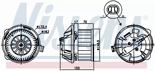 NISSENS SILNIK DMUCHAWY 87228 