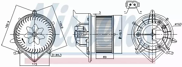 NISSENS SILNIK DMUCHAWY 87233 