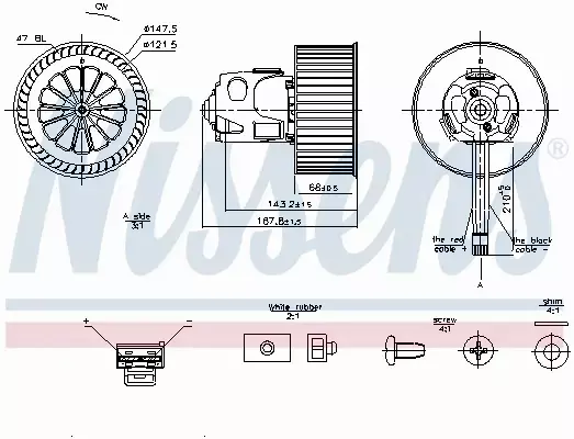 NISSENS SILNIK DMUCHAWY 87240 