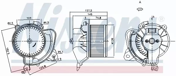 NISSENS SILNIK DMUCHAWY 87243 