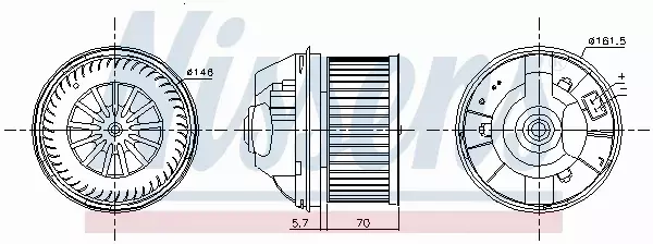 NISSENS SILNIK DMUCHAWY 87245 