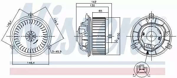 NISSENS SILNIK DMUCHAWY 87249 