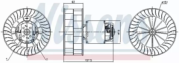 NISSENS SILNIK DMUCHAWY 87253 