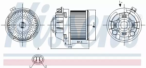 NISSENS SILNIK DMUCHAWY 87257 