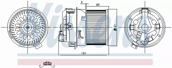 NISSENS SILNIK DMUCHAWY 87258 