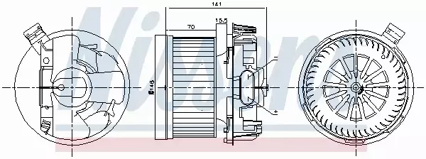 NISSENS SILNIK DMUCHAWY 87267 