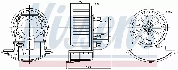 NISSENS SILNIK DMUCHAWY 87271 