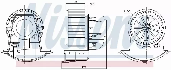 NISSENS SILNIK DMUCHAWY 87272 