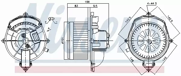 NISSENS SILNIK DMUCHAWY 87288 