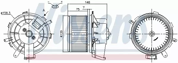 NISSENS SILNIK DMUCHAWY 87290 