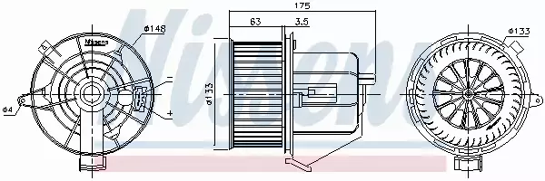 NISSENS SILNIK DMUCHAWY 87293 