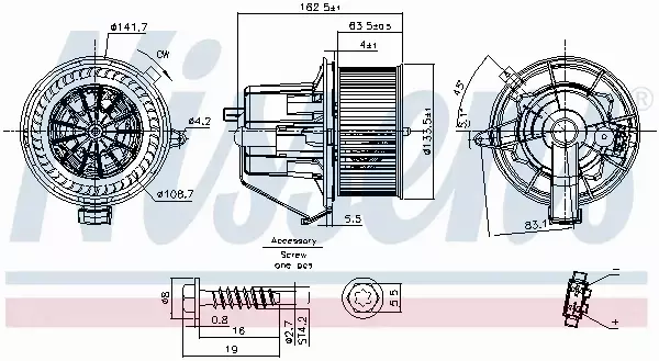 NISSENS SILNIK DMUCHAWY 87294 