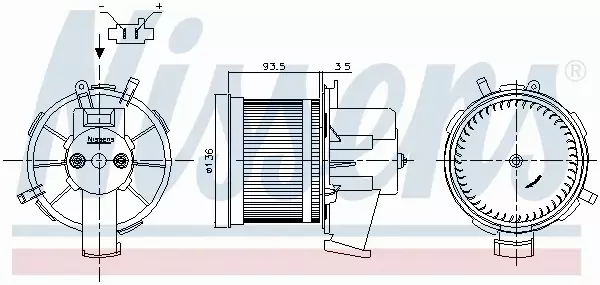 NISSENS SILNIK DMUCHAWY 87301 