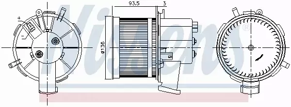 NISSENS SILNIK DMUCHAWY 87303 